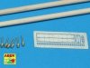 Aber 35D09 Telegraph - pillar set for 1 cross bars with 8 insulators each (1:35)